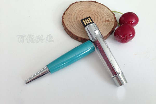 亮彩水晶筆U盤，政府單位采購節(jié)日禮品