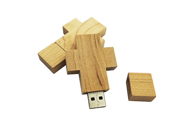 實木環(huán)保U盤十字架U盤64gb USB3.0高速優(yōu)盤定制logo
